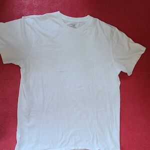 Jockey White Short Sleeve Tee Classic Crew Neck